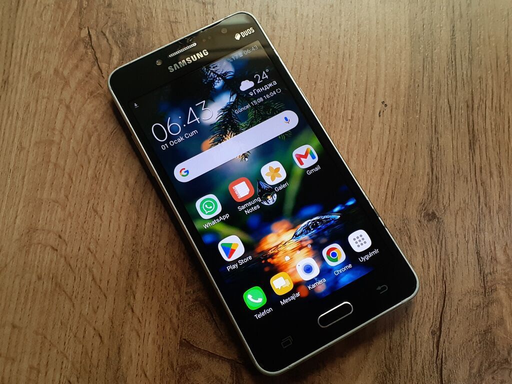 Samsung Galaxy Grand 2, 8 GB, rəng - Qara, Zəmanət, Düyməli, Sensor — Samsung, Gəncə (2)