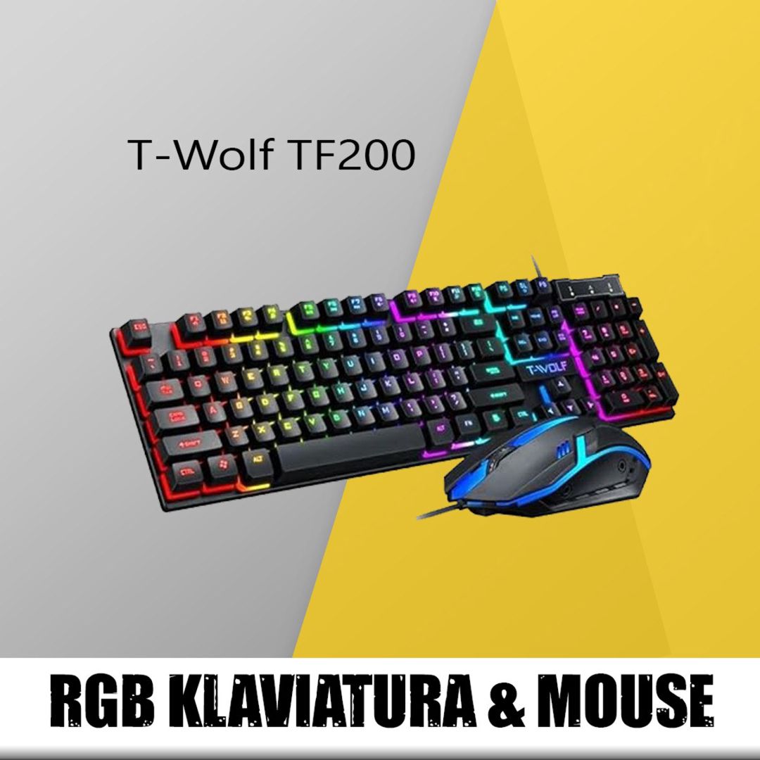 RGB klaviatura T-Wolf TF200 — Elektronika, Bakı