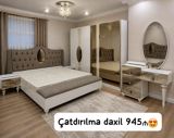 Yataq dəsti satılır çatdırılma daxil 945₼. Matrası və sandığı — Goods