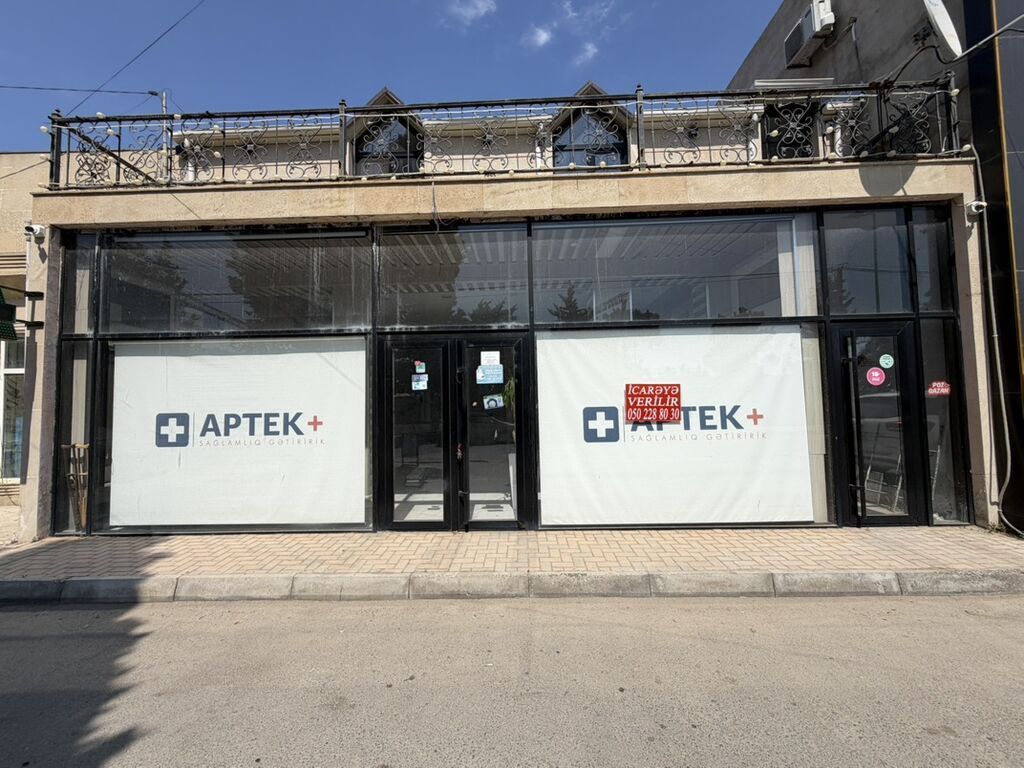 İcarəyə verilir – hazır aptek/ofis üçün uyğun kommersiya sahəsi - Ön