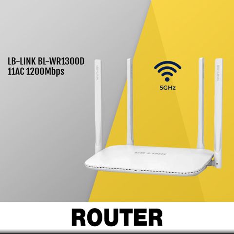 Gigabit Router "LB-Link BL-WR1300D 5G" 1300 Mbps — Bakı