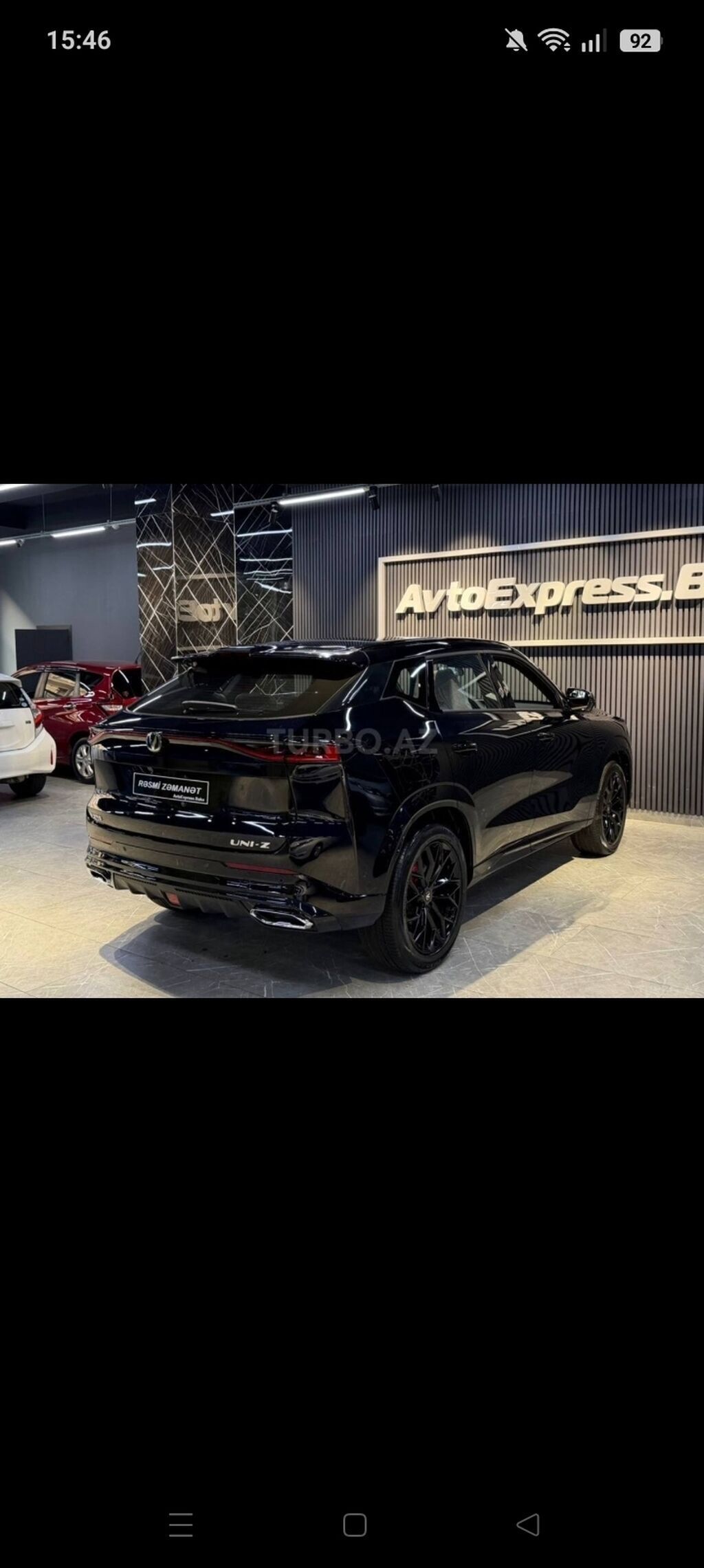 Changan Uni-Z 1.5L Plug-in Hibrid, 215 a.g., 2025, Qara Rəng — Avtomobillər, Bakı (2)