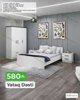 Yataq Dəsti – 580 ₼ Tərkibi və ölçülər: - Çarpayı: 1 ədəd, 160 × 200 — Furniture
