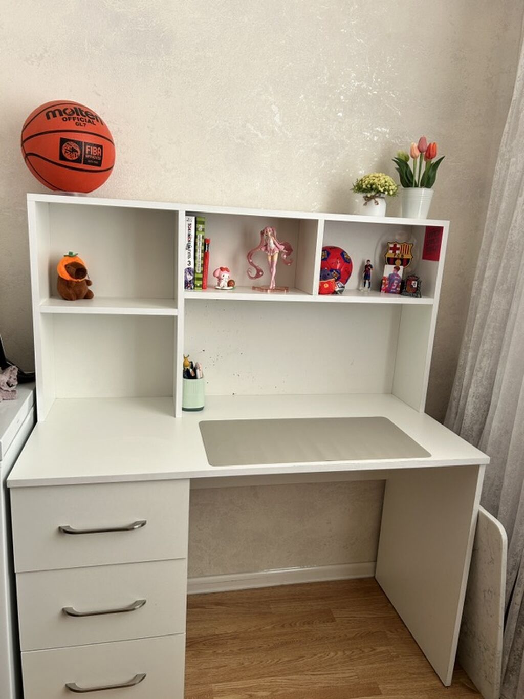 Düz masa, Stulsuz, Polkalı, Siyirməli, Sadə laminat — Mebel, Bakı (4)