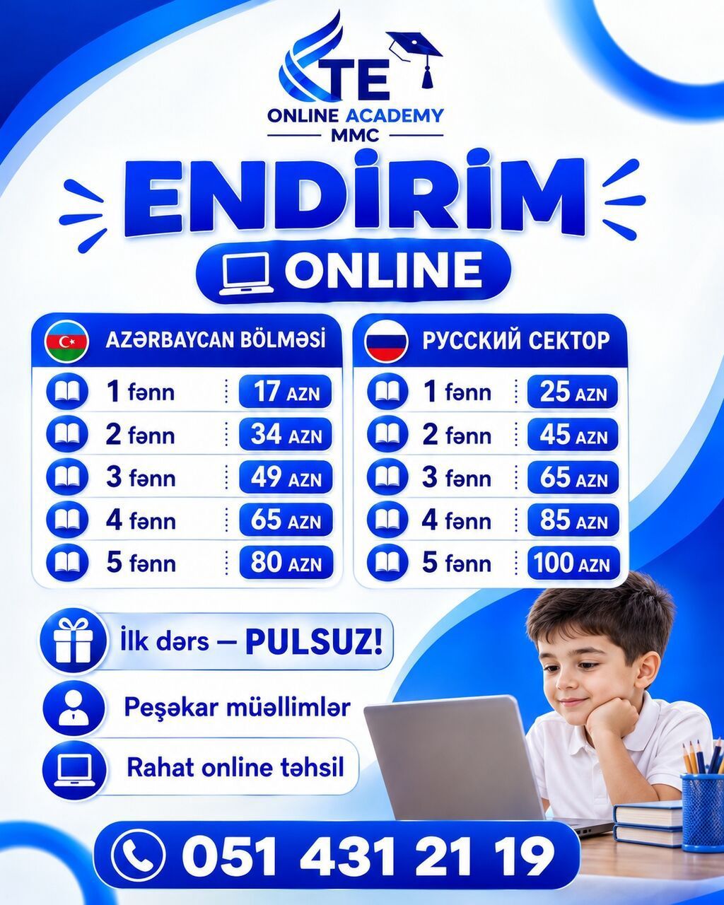 Repetitor, Mental arifmetika, Azərbaycan dili, İmtahanlara hazırlıq — Təlim, kurslar, Bakı