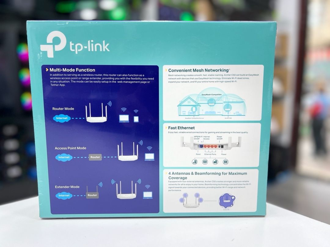 TP-Link AC1200 Wi-Fi Router — Şəbəkə və server avadanlığı, Bakı (2)
