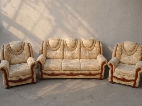 Klassik divan dəsti — 3 yerlik divan və 2 kreslo (işlənmiş)