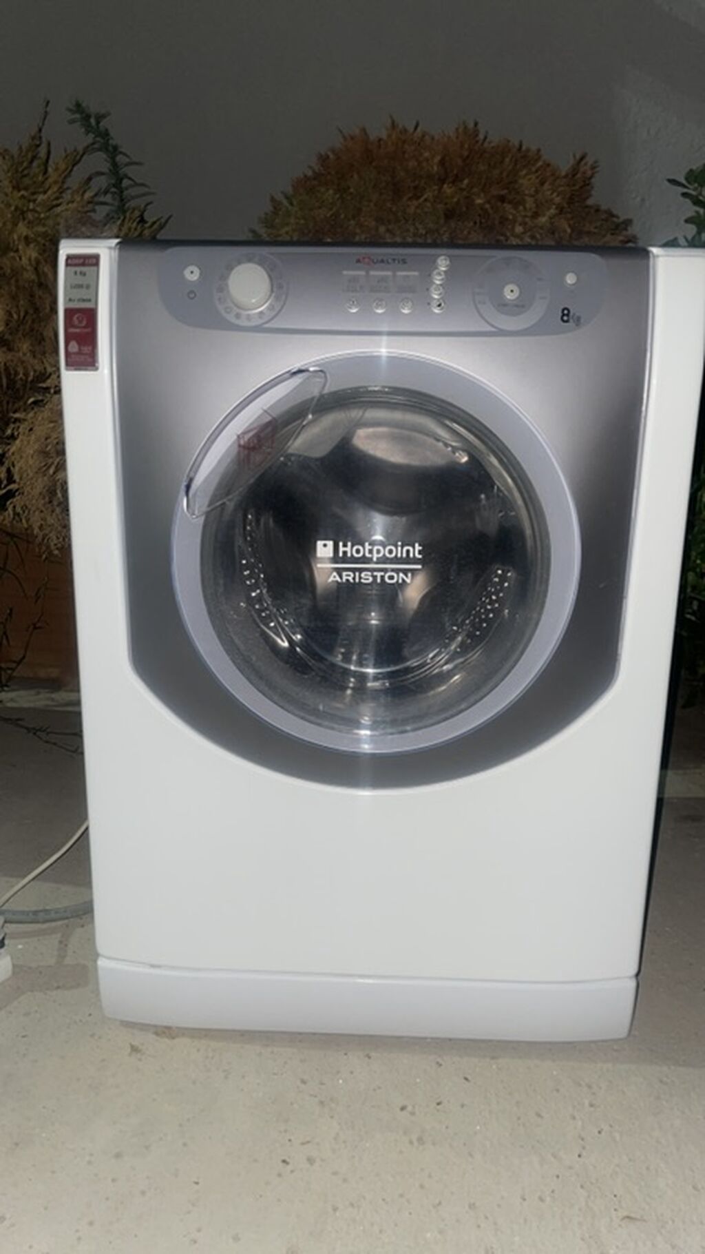 Hotpoint Ariston AQGF 129 paltaryuyan maşın - Yükləmə: 8 kq - Sıxma