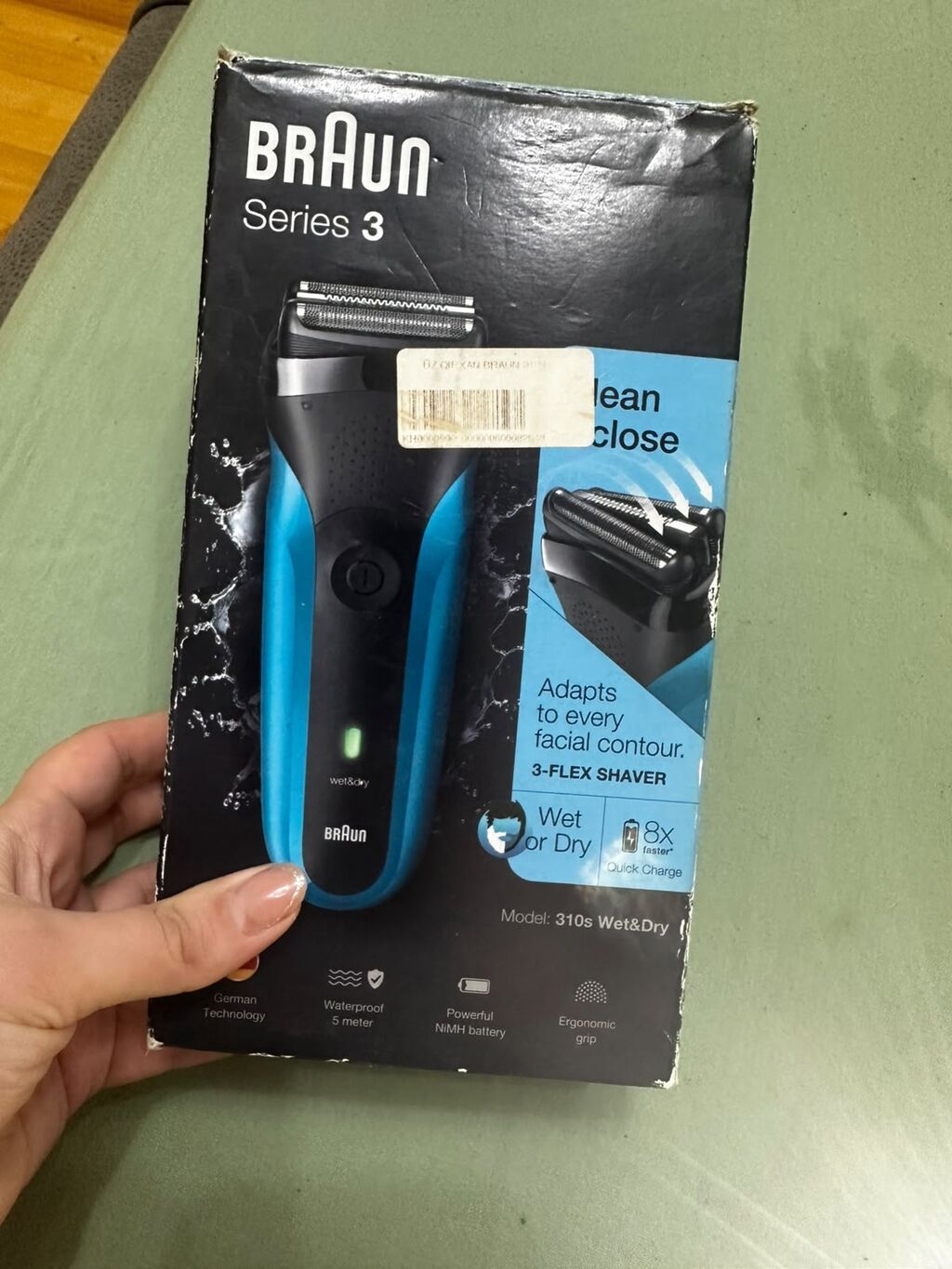 Braun Series 3 310s Wet&Dry elektrik ülgüc - 3-Flex Shaver - 1