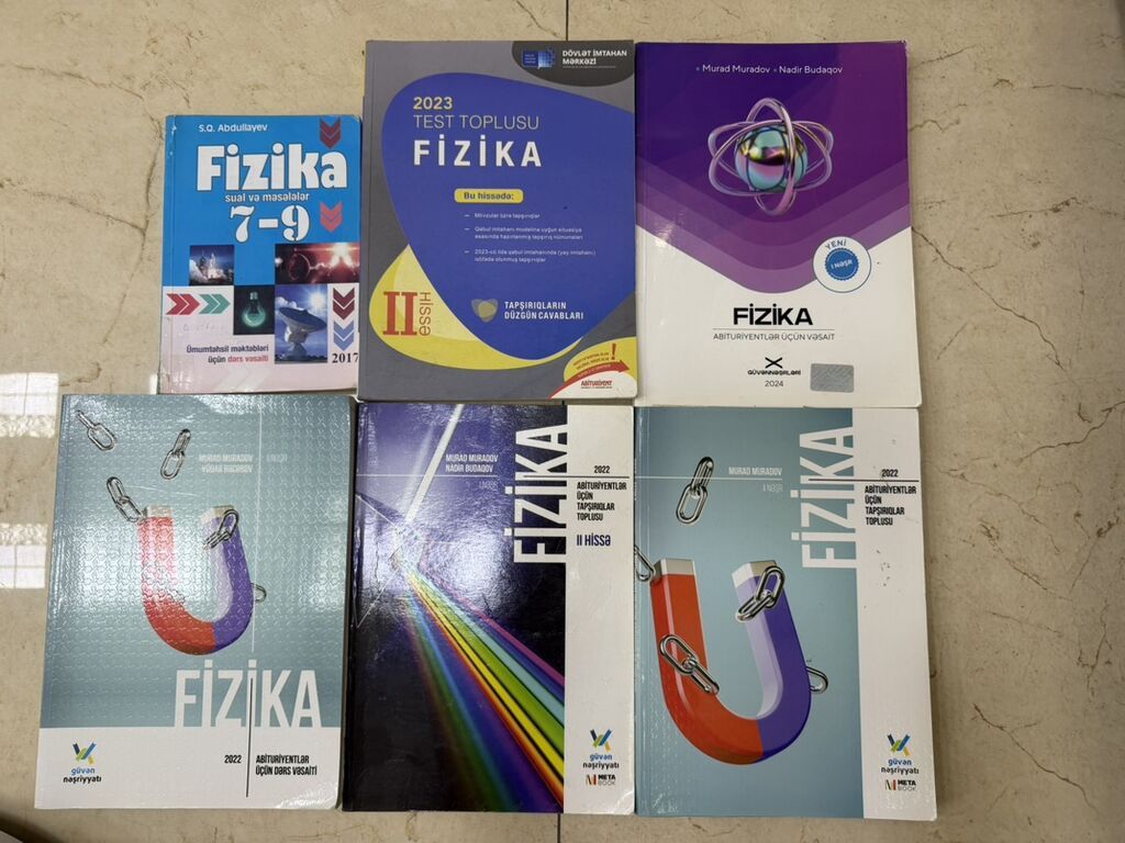 Məhsul: Fizika üzrə hazırlıq və imtahanlara hazırlaşmaq üçün kitablar