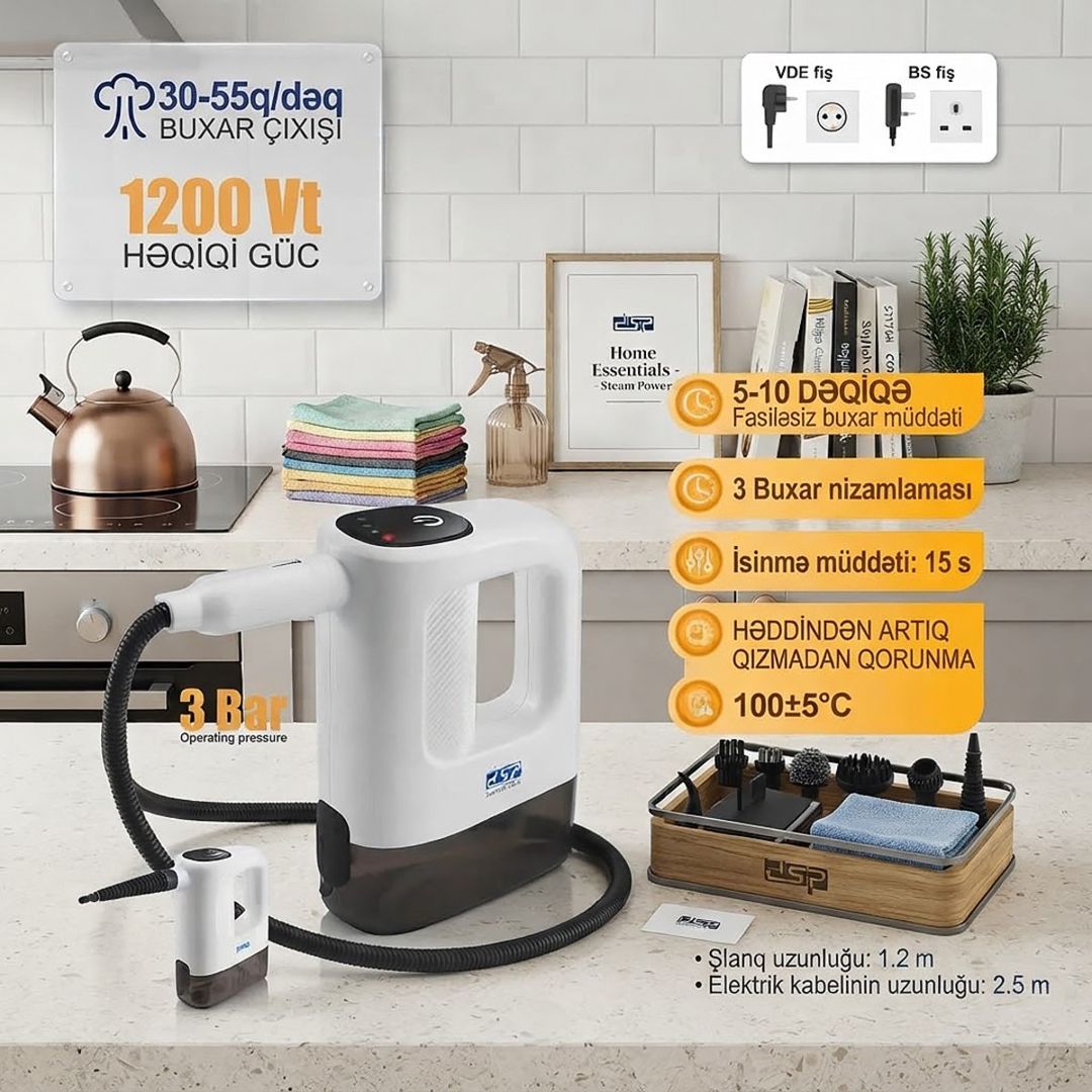 Çoxfunksiyalı buxarlı təmizləyici DSP KD2100 — Mallar, Bakı