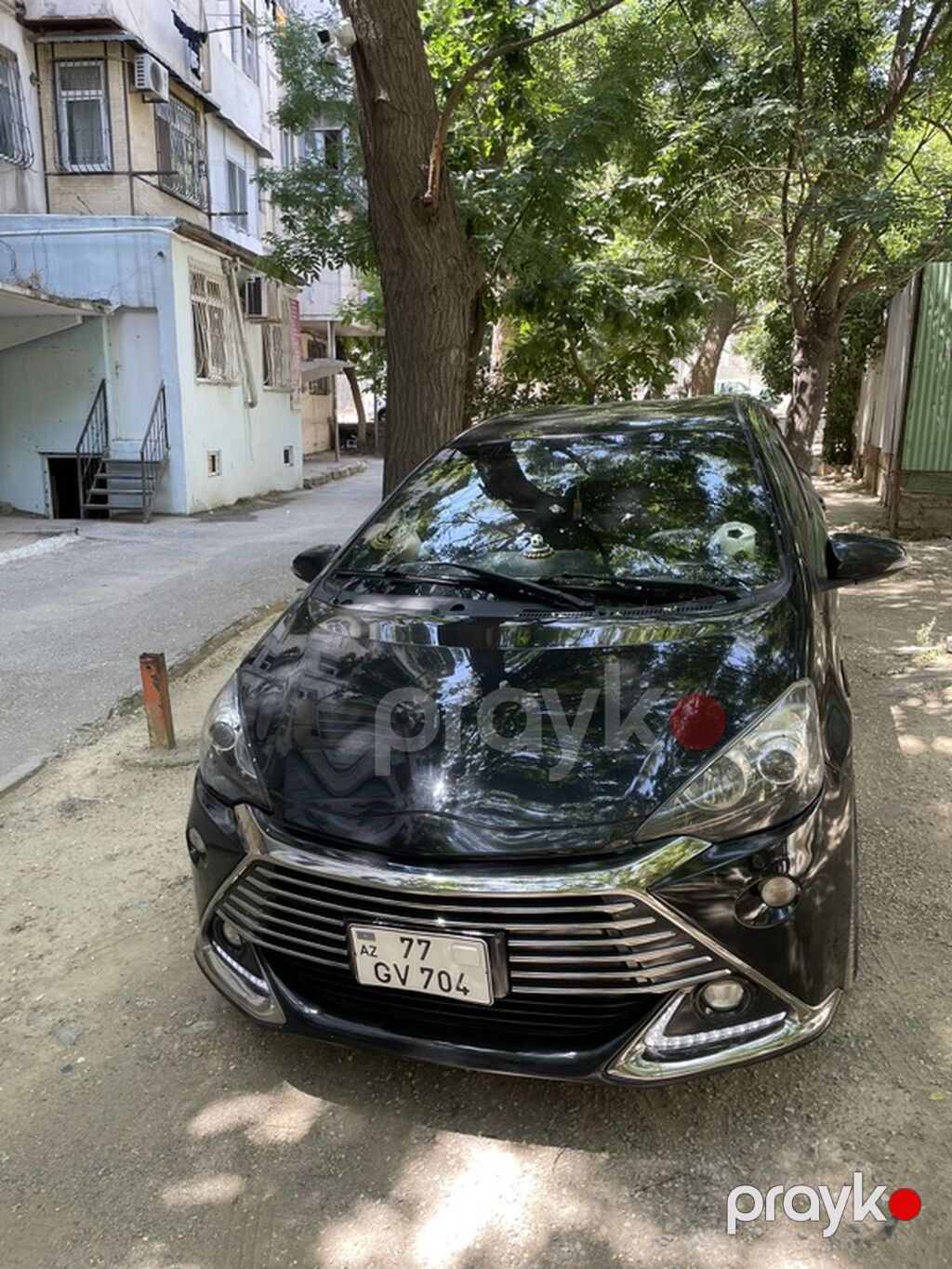 Toyota Aqua (hatchback) – qara rəng - Kompakt hibrid şəhər avtomobili 77-GV-704 — Avto, Bakı (2)