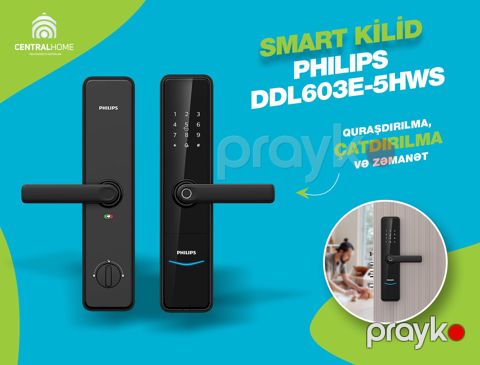 Smart (ağıllı) qapı kilidləri Philips DDL603E-5HWS — Bakı