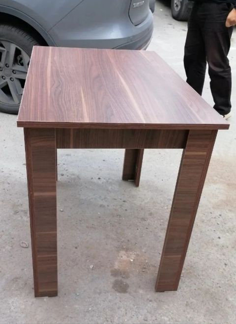 Taxta naxışlı MDF masa, 75x65x95 sm