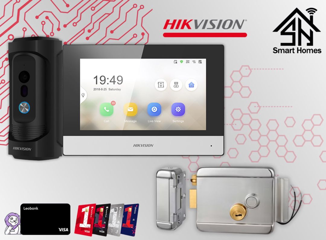 Hikvision 7 düymlük antivandal domofon dəsti — Təhlükəsizlik sistemləri, Bakı (3)