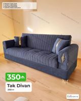 Tək divan – 250 sm - Açılan, bazalı mexanizm: gündəlik istirahət üçün — Mebel