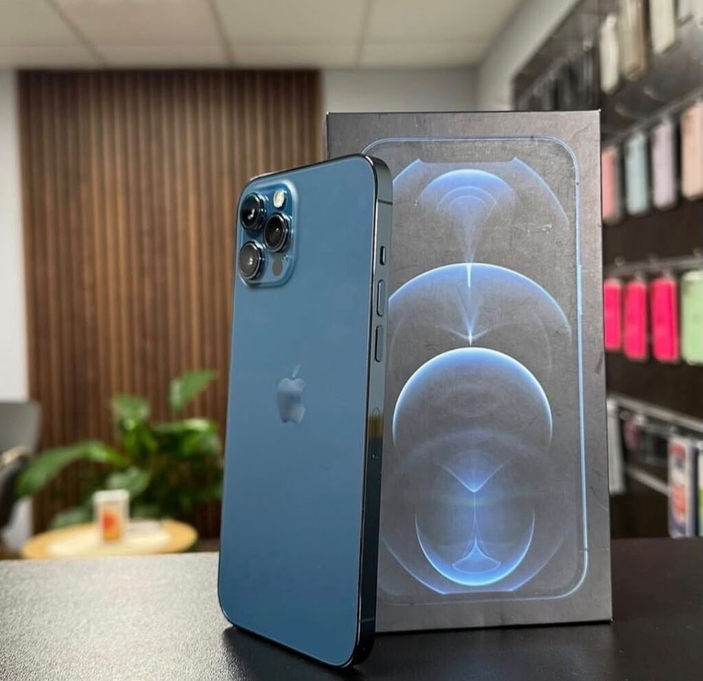 IPhone 12 Pro Max, 128 GB, Göy, Zəmanət, Simsiz şarj, Face ID — Apple iPhone, Digah (3)