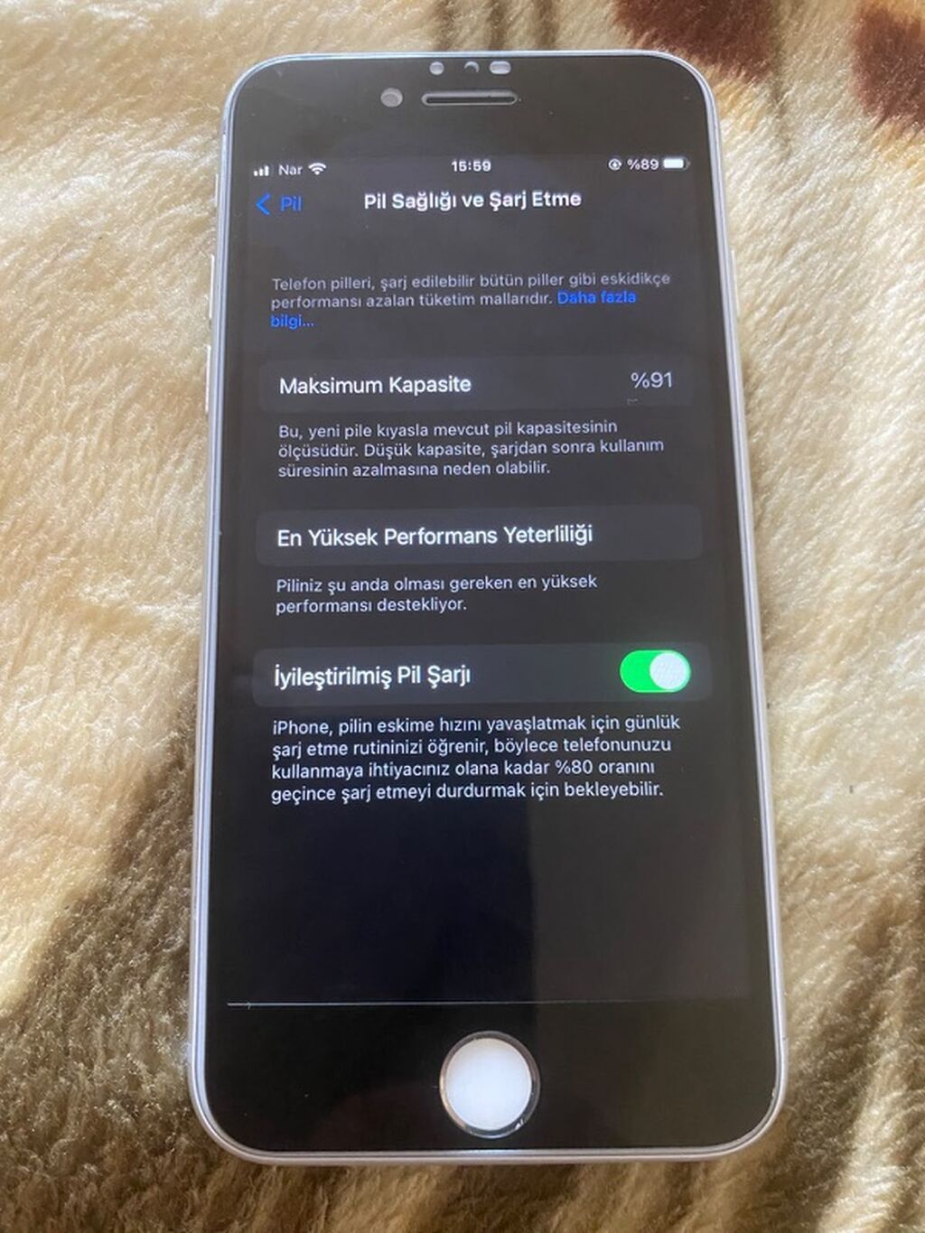 IPhone 8, 64 GB, Ağ, Barmaq izi — Apple iPhone, Naftalan (2)
