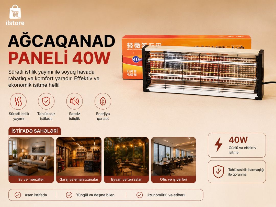 Ağcaqanad paneli 40W — Mallar, Bakı