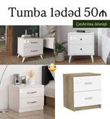 Tumba – 2 çəkməcəli, kompakt dizayn • Modellər: Şəkildə göstərilən — Furniture