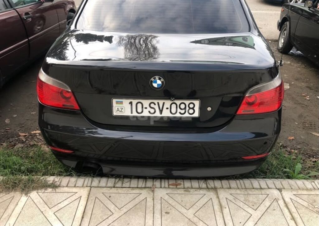 BMW 5 Series (E60) sedan – qara rəng Xüsusiyyətlər: nömre satlr - — Avto, Lənkəran
