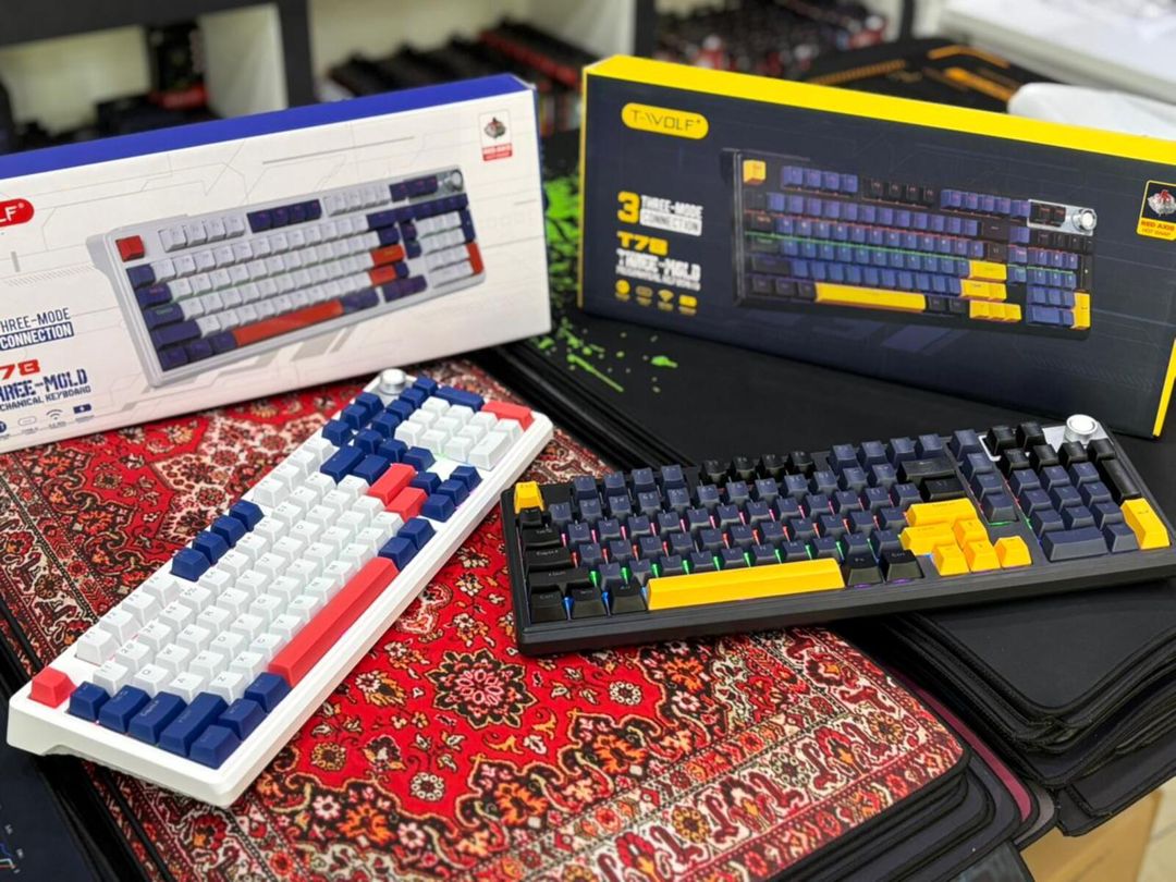 T-Wolf T78 Mexaniki Klavyatura ( Wifi+BT+USB ) — Elektronika, Bakı (10)