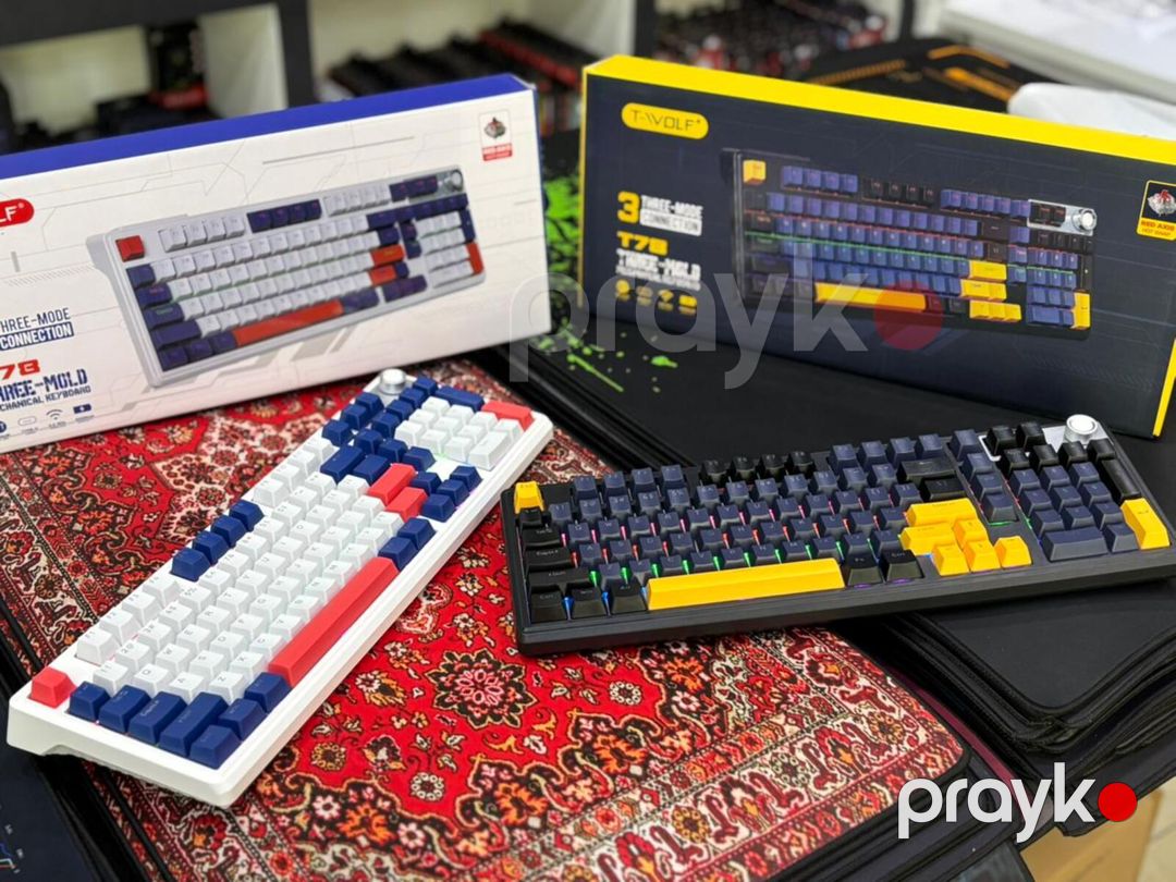 T-Wolf T78 Mexaniki Klavyatura ( Wifi+BT+USB ) — Elektronika, Bakı (10)