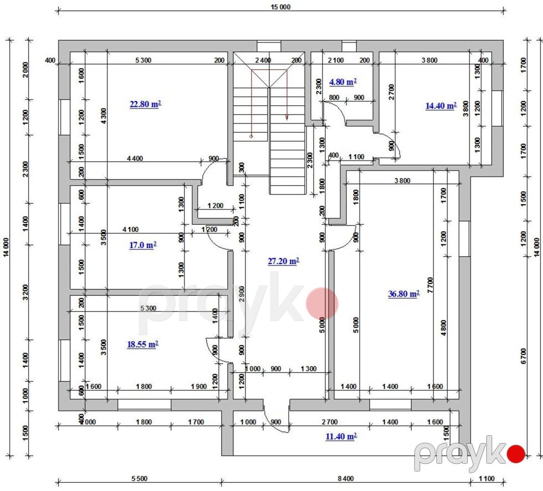 Satılır 8 otaqlı həyət evi/bağ evi 305 m² — Ev, villa, Bakı (4)