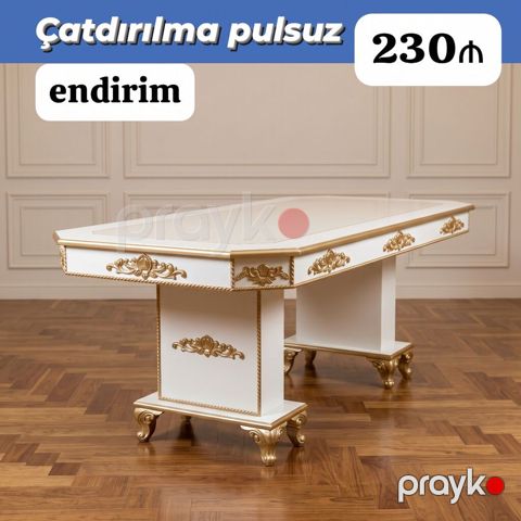⚜️ KLASSİK Tumbalı masa Qiymət : 230₼ Ölçü : 2m x 1m