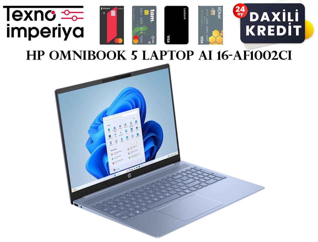 HP OmniBook 5 Laptop AI 16-af1002ci BG7H6EA — Elektronika, Bakı (2)
