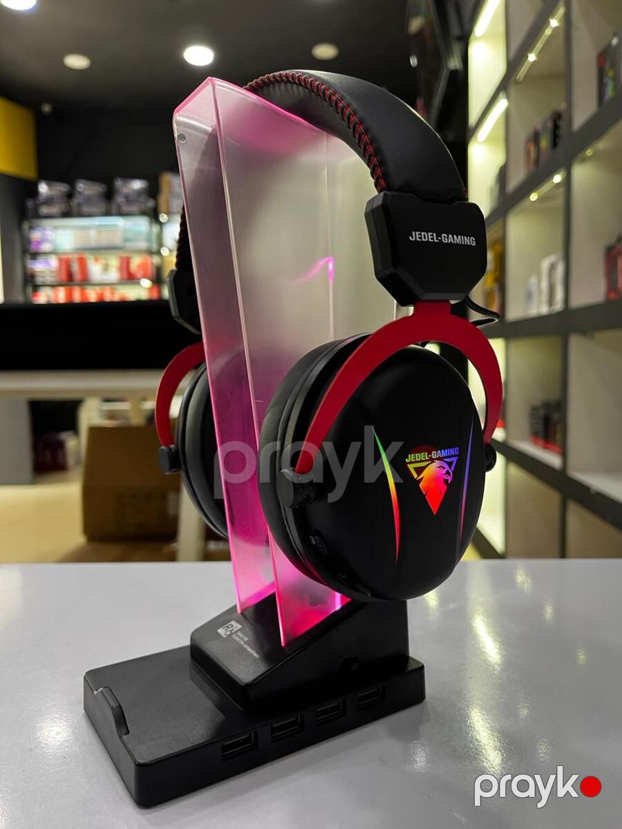 RGB Gaming qulaqlıq Jedel GH564P USB 7.1 Surround BT & 2.4 Wireless — Elektronika, Bakı (2)
