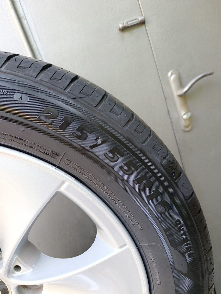 BMW təkərləri 215/55 R16 — Ehtiyat hissələri və aksesuarlar, Bakı (9)