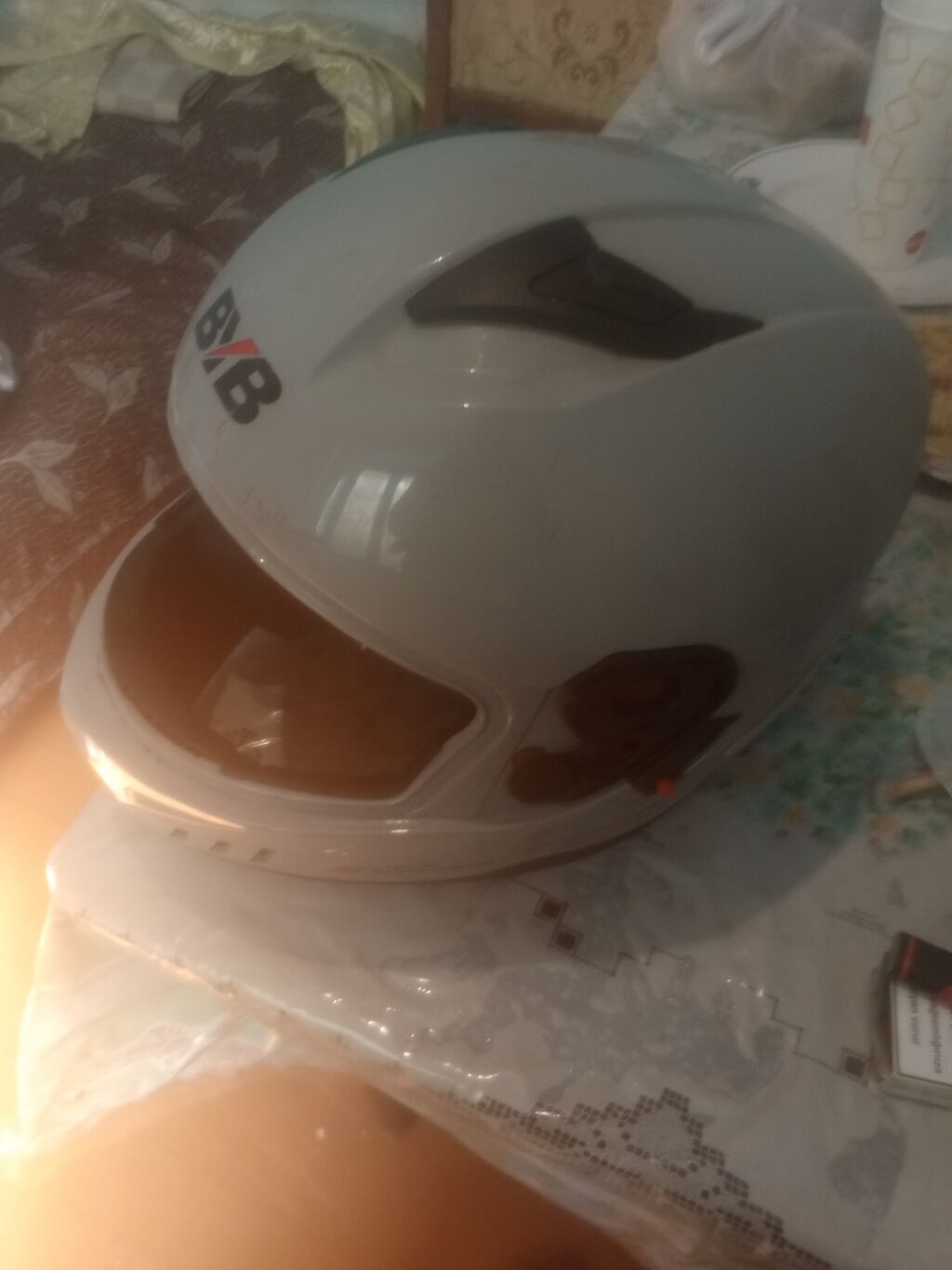 BYB tam üzlü motosiklet dəbilqəsi Təcili satılır.Ackisife var üsdündə — Motosiklet geyimi, Bakı (2)