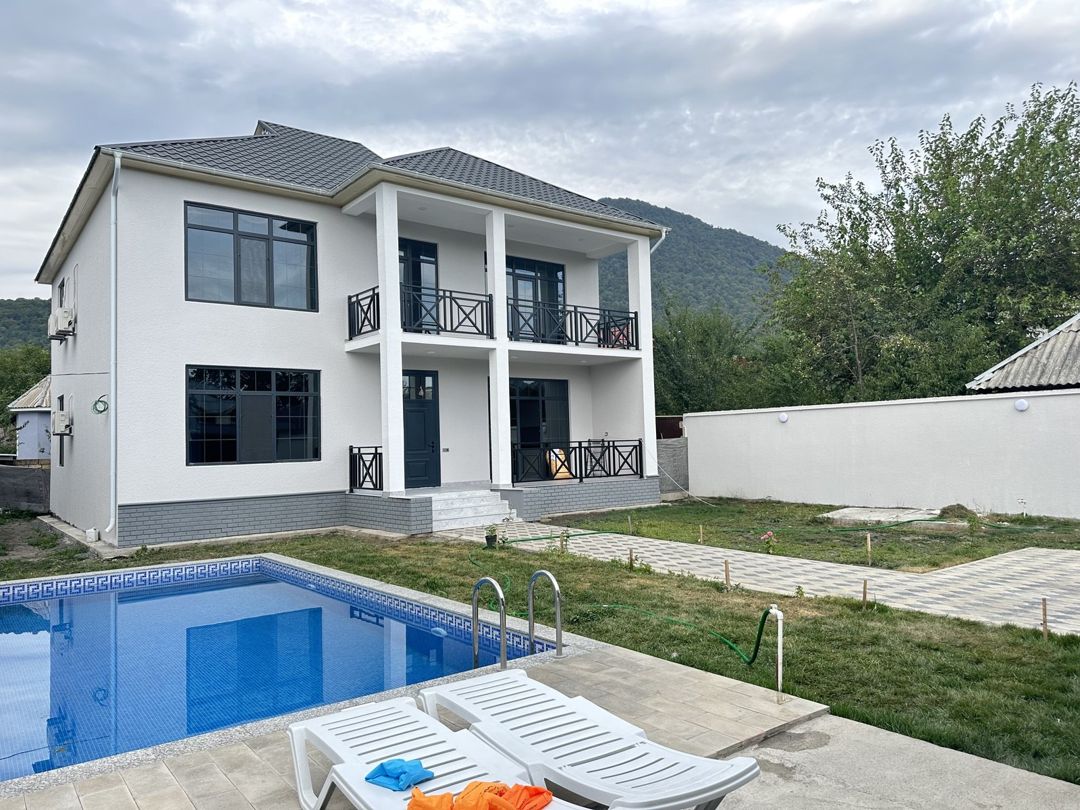 İcarəyə verilir 5 otaqlı həyət evi/bağ evi 350 m² — Ev, villa, Qəbələ (4)
