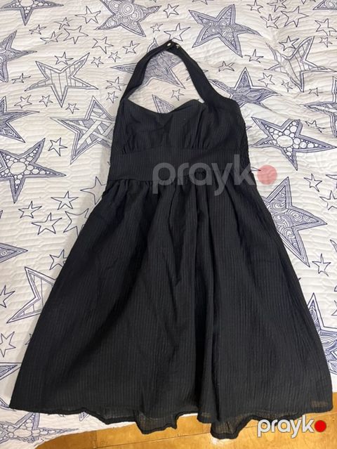 Qara halter boyunlu don - Rəng: dərin qara - Model: halter (boyundan