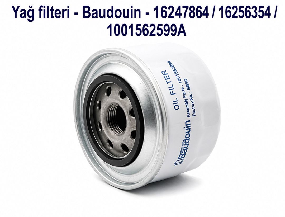 Baudouin 16247864 / 16256354 / 1001562599A yağ filteri — Biznes və avadanlıq, Bakı