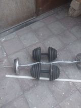 Tənzimlənən hantel və EZ ştanq dəsti - 2 ədəd tənzimlənən hantel: hər — Fitness və İdman Avadanlıqları