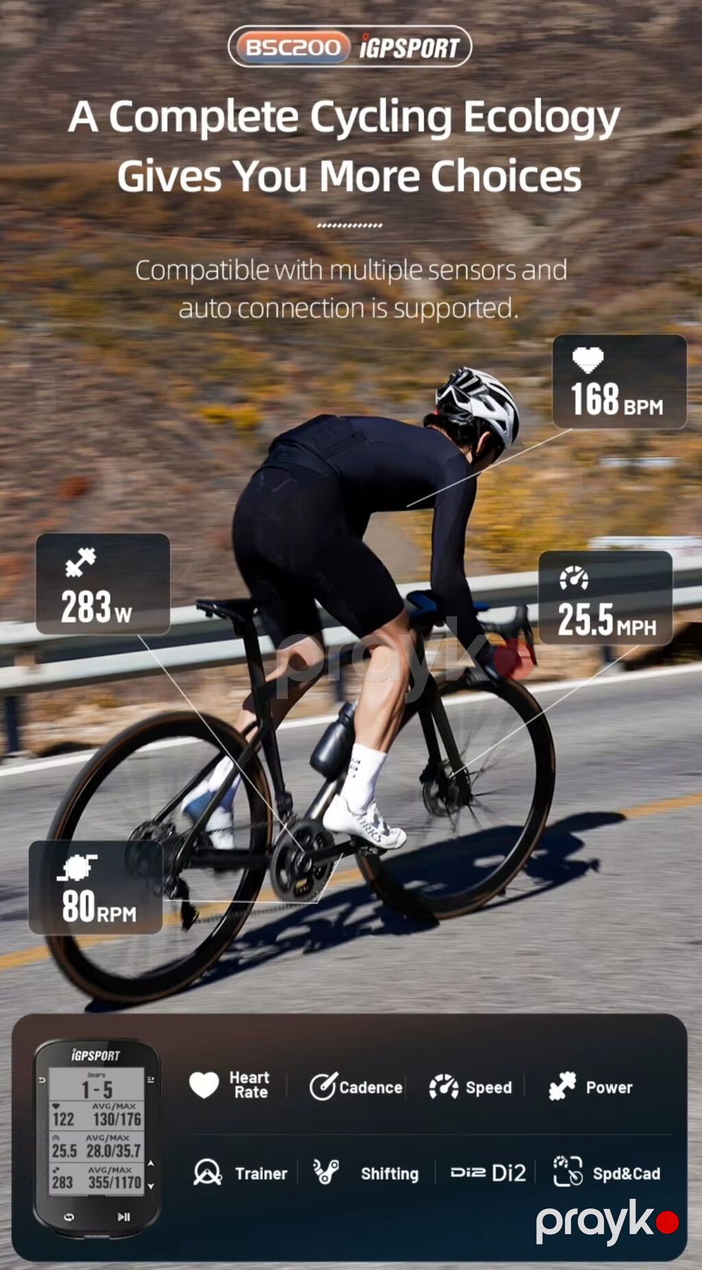 Velospidometr IGSPORT BCS 200 orginal təzə alınıb demək olar — Mallar, Bakı (5)