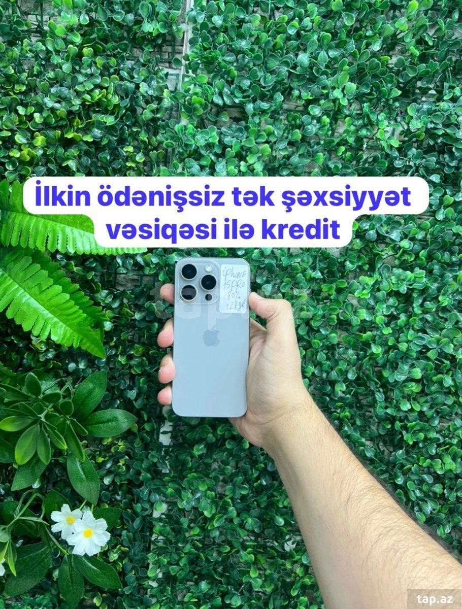 Apple iPhone 15 Pro Natural Titanium 128GB/8GB — Mallar, Bakı