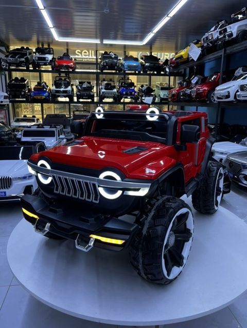 Uşaq üçün elektrikli off-road maşın - Korpus: parlaq qırmızı SUV — Детский транспорт