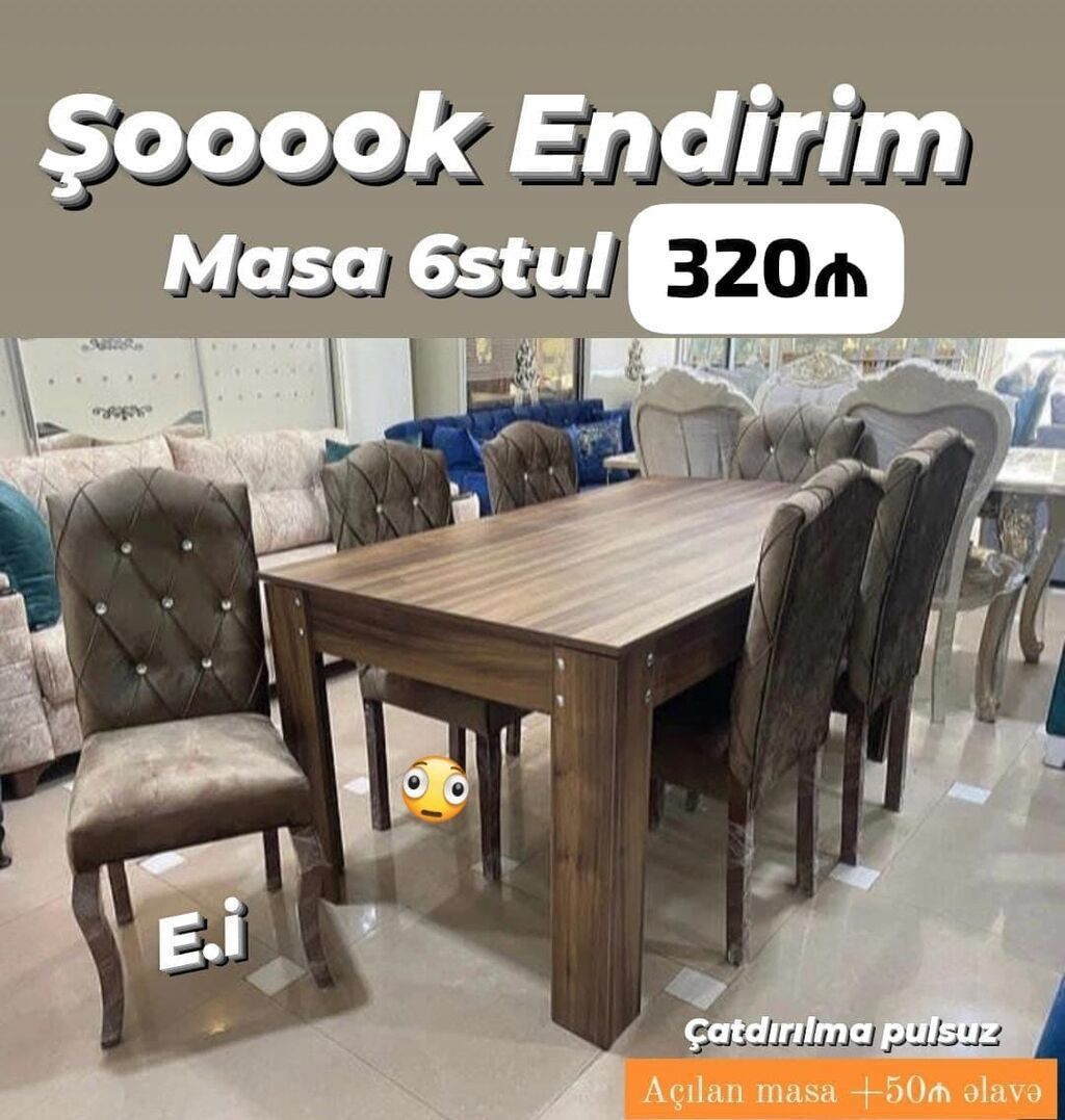 - Dəyirmi divar güzgüsü və iki çekmecəli asma konsol. Ölçü: eni 80 sm — Mebel, Bakı (2)