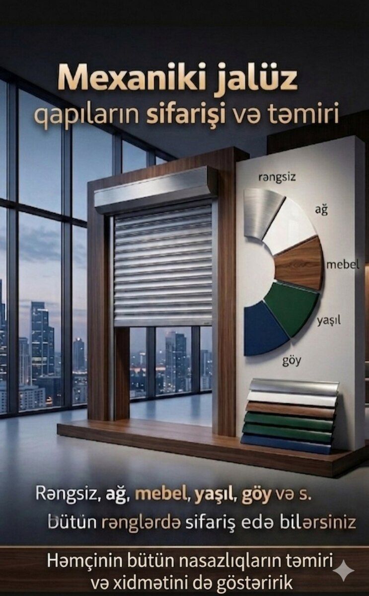 Mexaniki jalüzlərin sifarişi və təmiri — Təmir və inşaat, Bakı