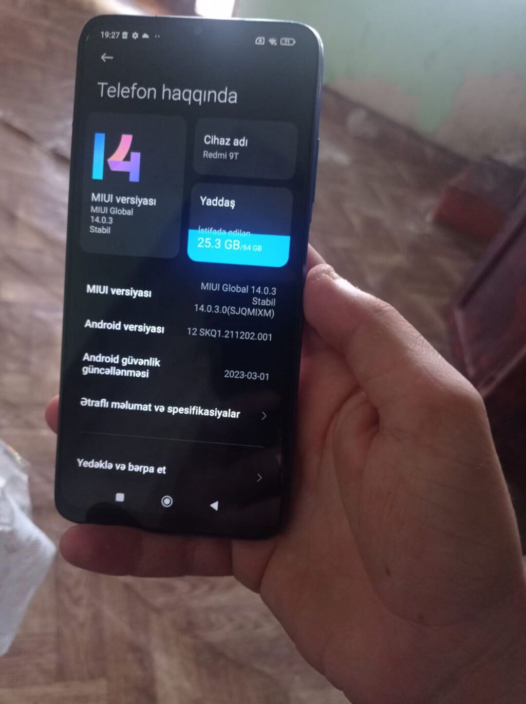 Redmi 9T, 64 GB, rəng - Mavi, İki sim kartlı — Elektronika, Gəncə
