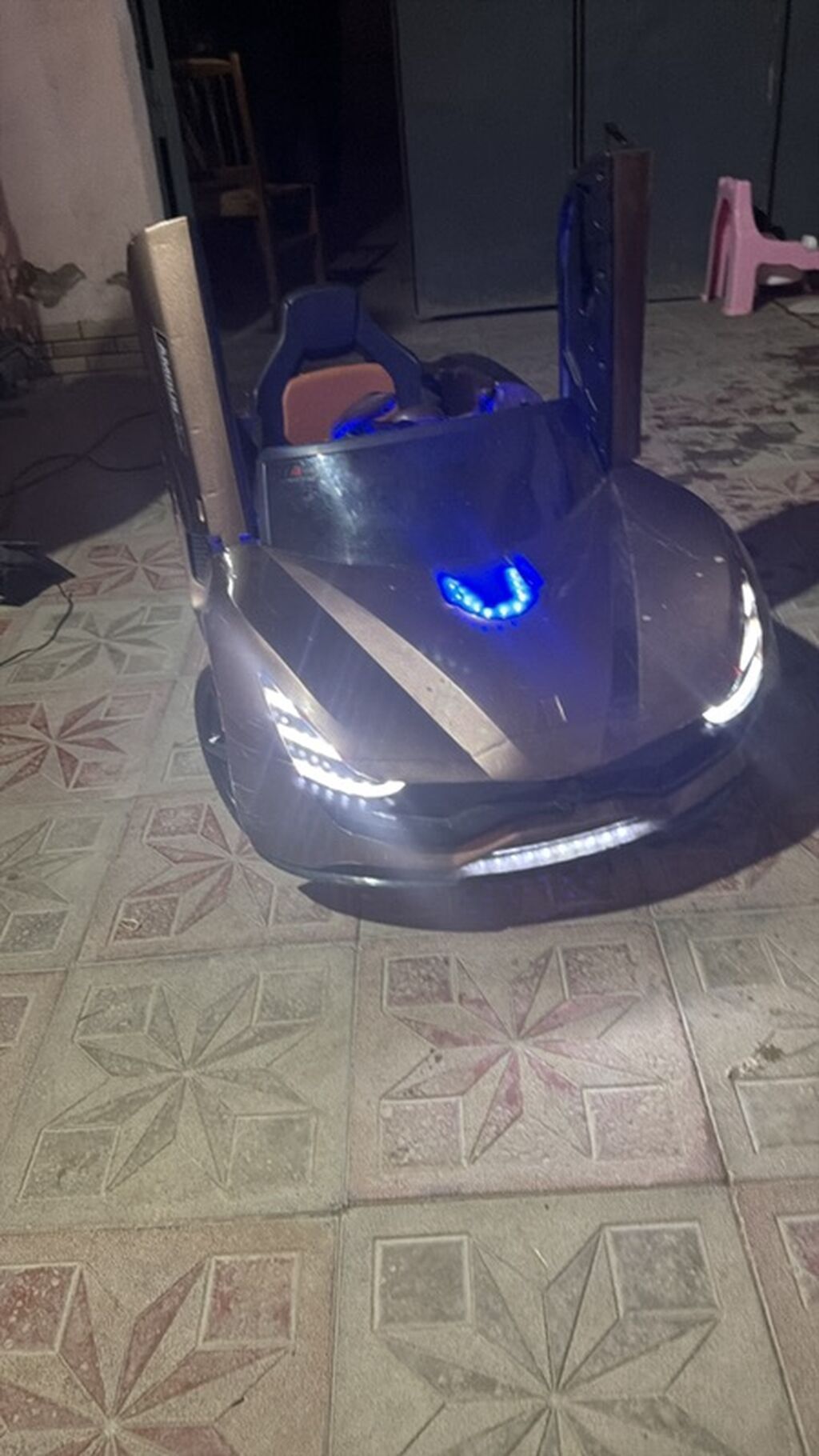 Uşaq elektrik maşını – LaFerrari üslubunda, qəhvəyi metalik — Uşaq nəqliyyatı, Bakı (7)
