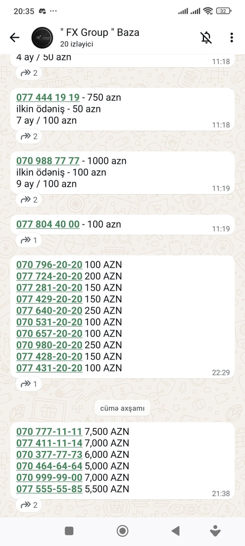 Xüsusi və yadda qalan mobil nömrələr satılır. Seçimlər arasında — Elektronika, Bakı (2)