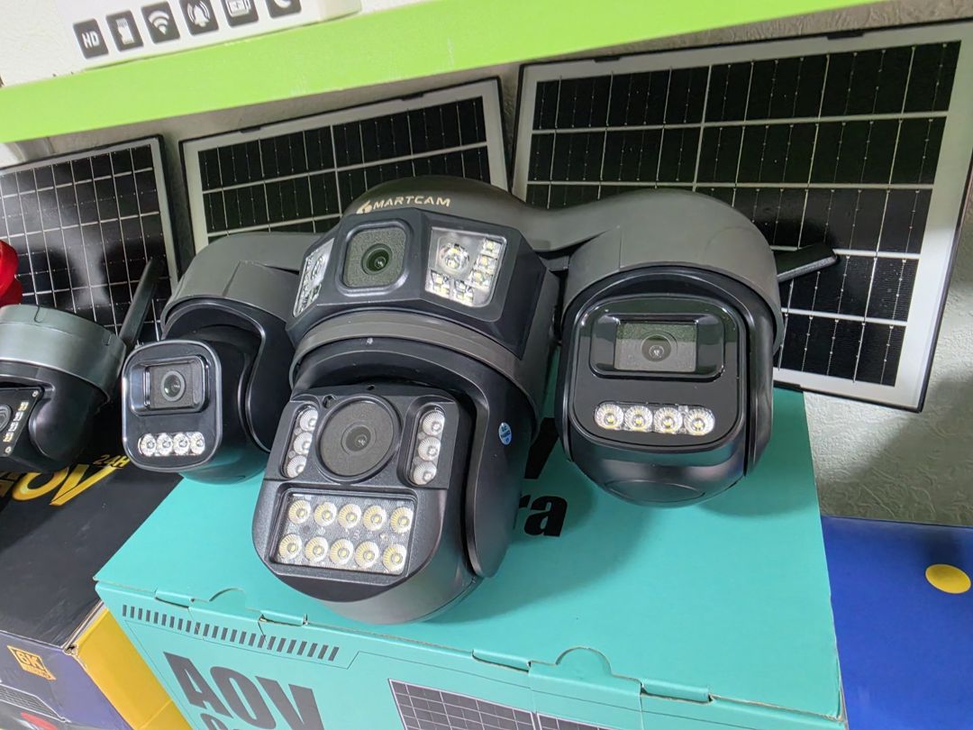 4G solar günəṣ panelli 4 kamera 12MP/4K+64GB — Təhlükəsizlik sistemləri, Bakı