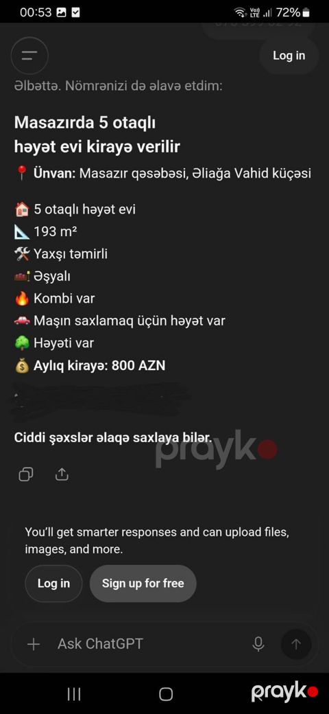 230 kv. m, 5 otaqlı, Kombi