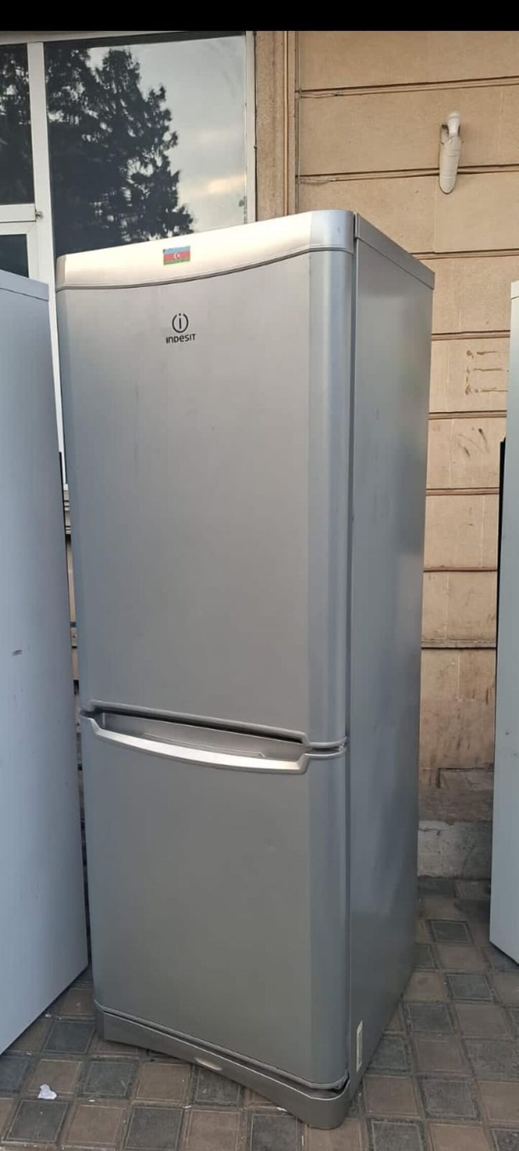 İndesit No Frost soyuducu, gümüş rəng, tam işlək — Soyuducular, Bakı