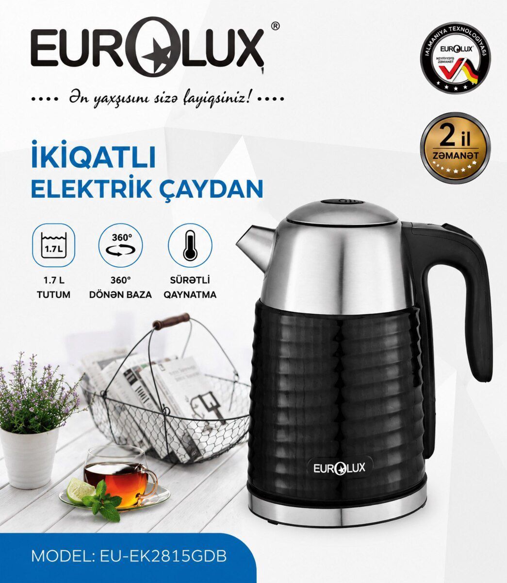 Elektrik çaydan Eurolux — Mallar, Bakı