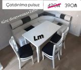 Mətbəx və ya yemək otağı üçün komplekt: - Künc divan - Masa - 2 ədəd — Furniture